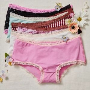 Free People Low Rise Hipster Underwear 3 Pack